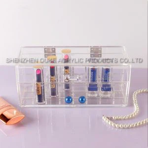 صندوق تخزين اﻷكريليك امسح خانة Makeup\Cosmetic مع غطاء للبيع