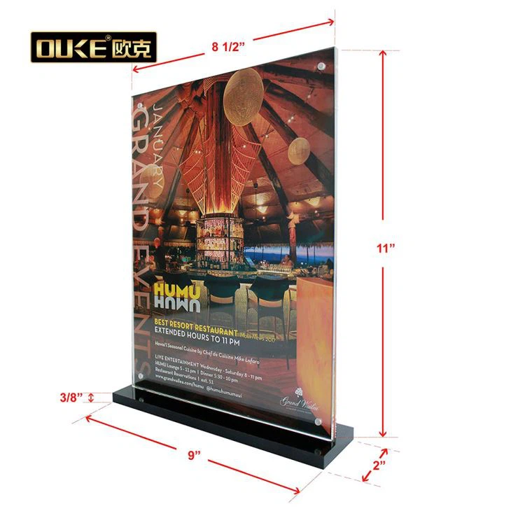 Black Acrylic Sign Hilder