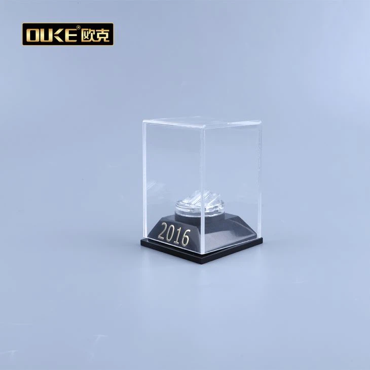 Clear Acrylic Wedding Ring Box Lucite Ring Case